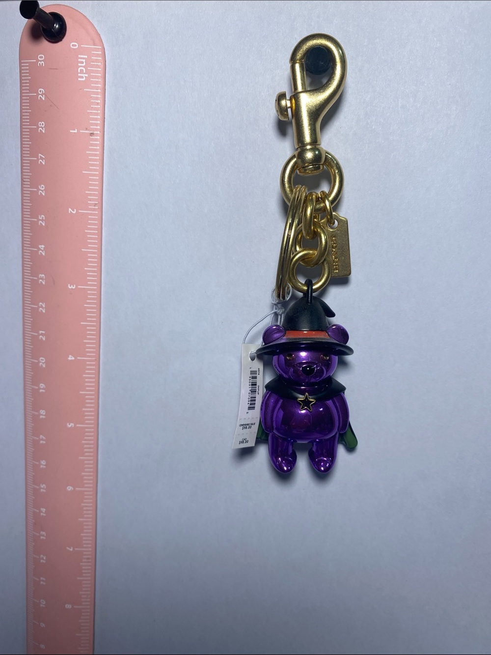 Coach Halloween Witch Keychain